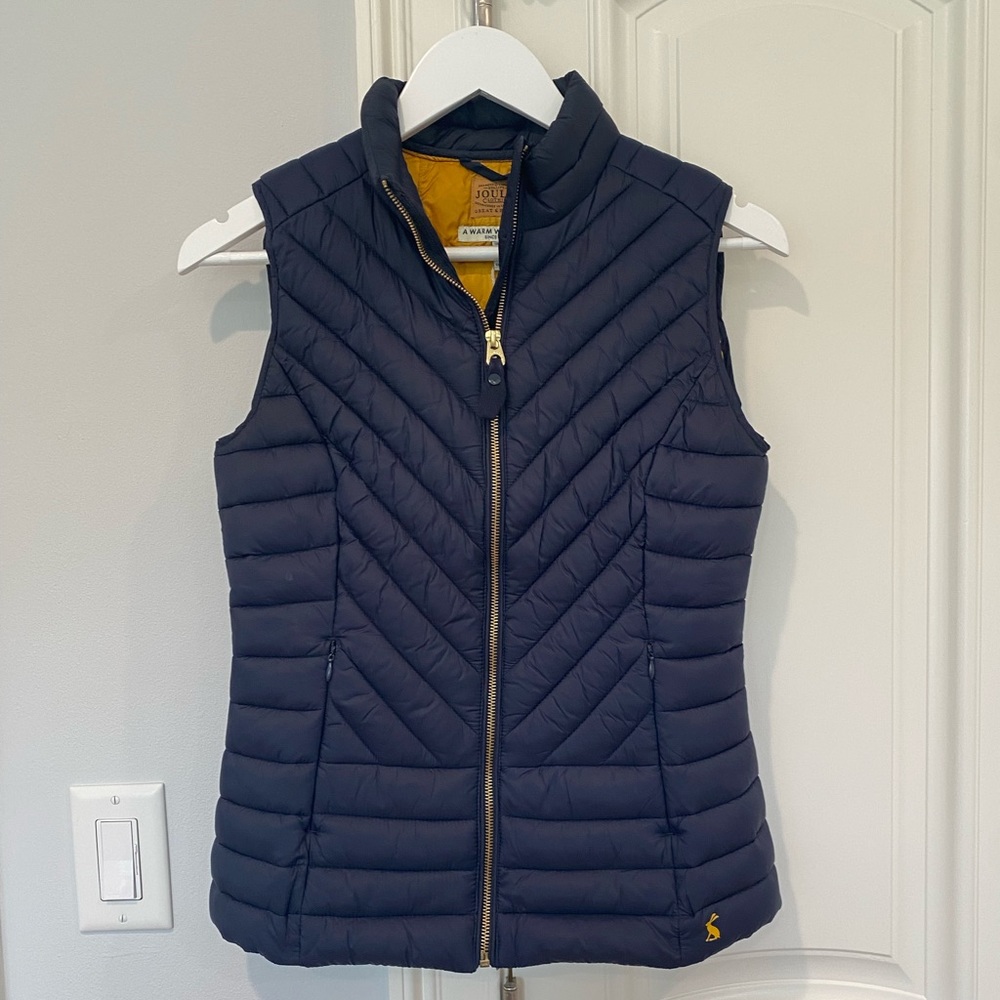 Joules Brindley Ladies Quilted Vest - Marine Navy - Size US 4 - NWT- never worn!